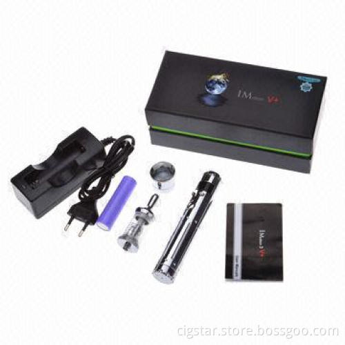 Variable Voltage and Power E-cigarette with 3D Display Tube, Battery Reverse Protection
